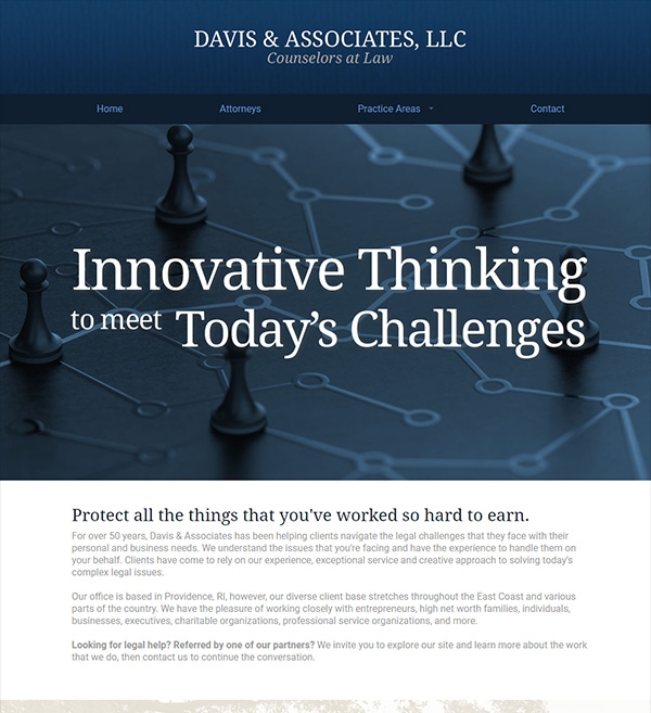 Website Design Davis & Associates
