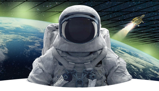 an astronaut and turtle flying through outer space