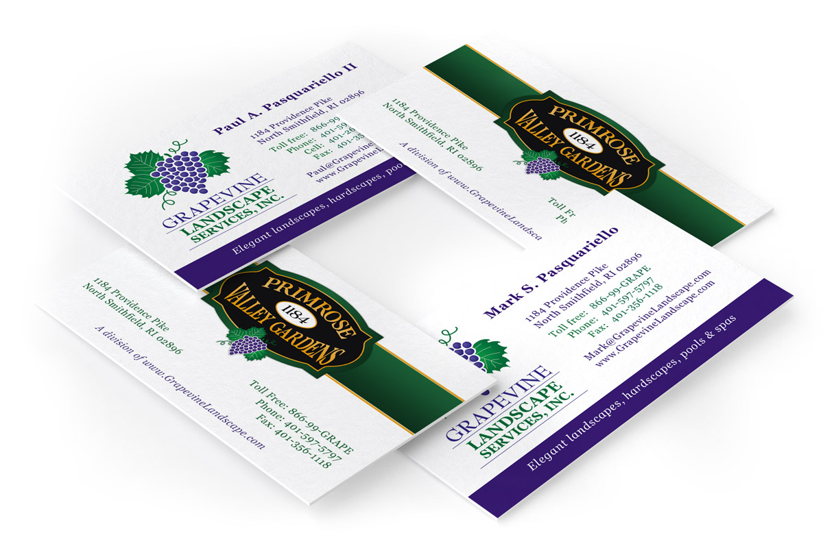 Grapevine Landscape - Business Card Design