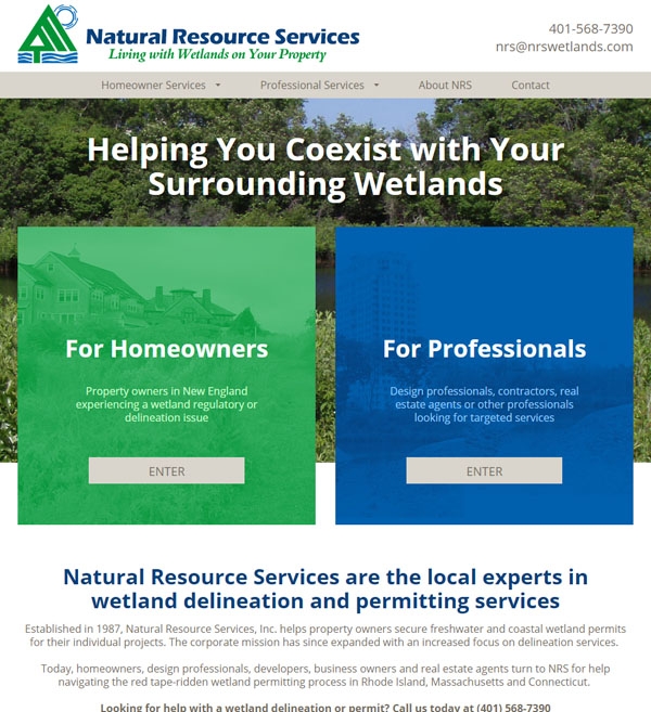 Website Design Natural Resource Services