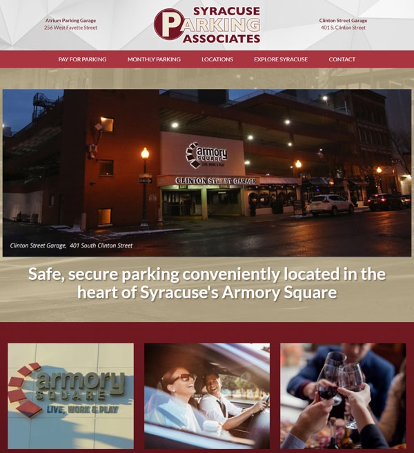 Website Design Syracuse Parking Associates