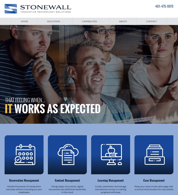 Website Design Stonewall Solutions