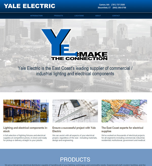 Website Design Yale Electric