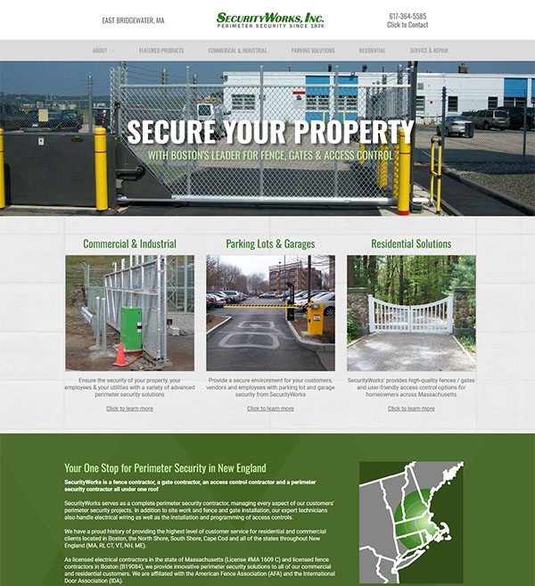 Website Design for Security Works, Inc.